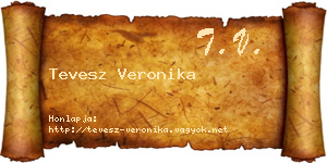 Tevesz Veronika névjegykártya