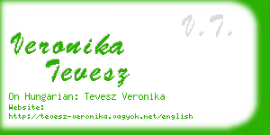 veronika tevesz business card